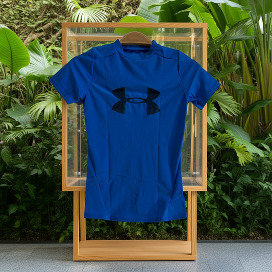 Camiseta de manga corta Heatgear Big Logo para niños de Under Armour