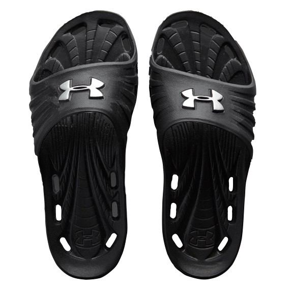 Chanclas UA M Locker negras para hombre de Under Armour