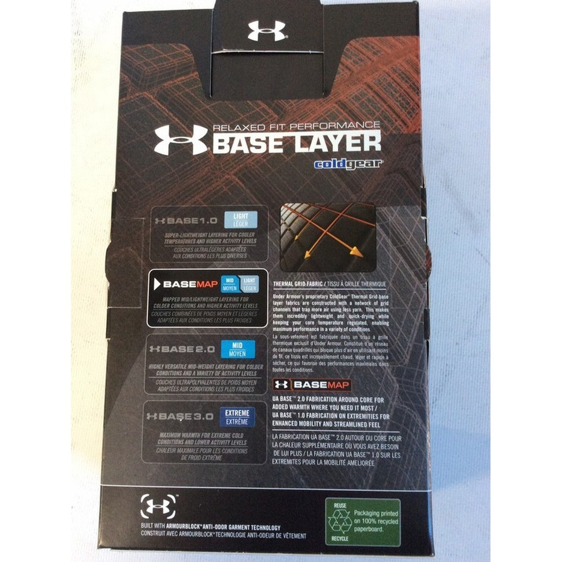 Legging termico técnico largo Base Map 1.5 para hombre de Under Armour