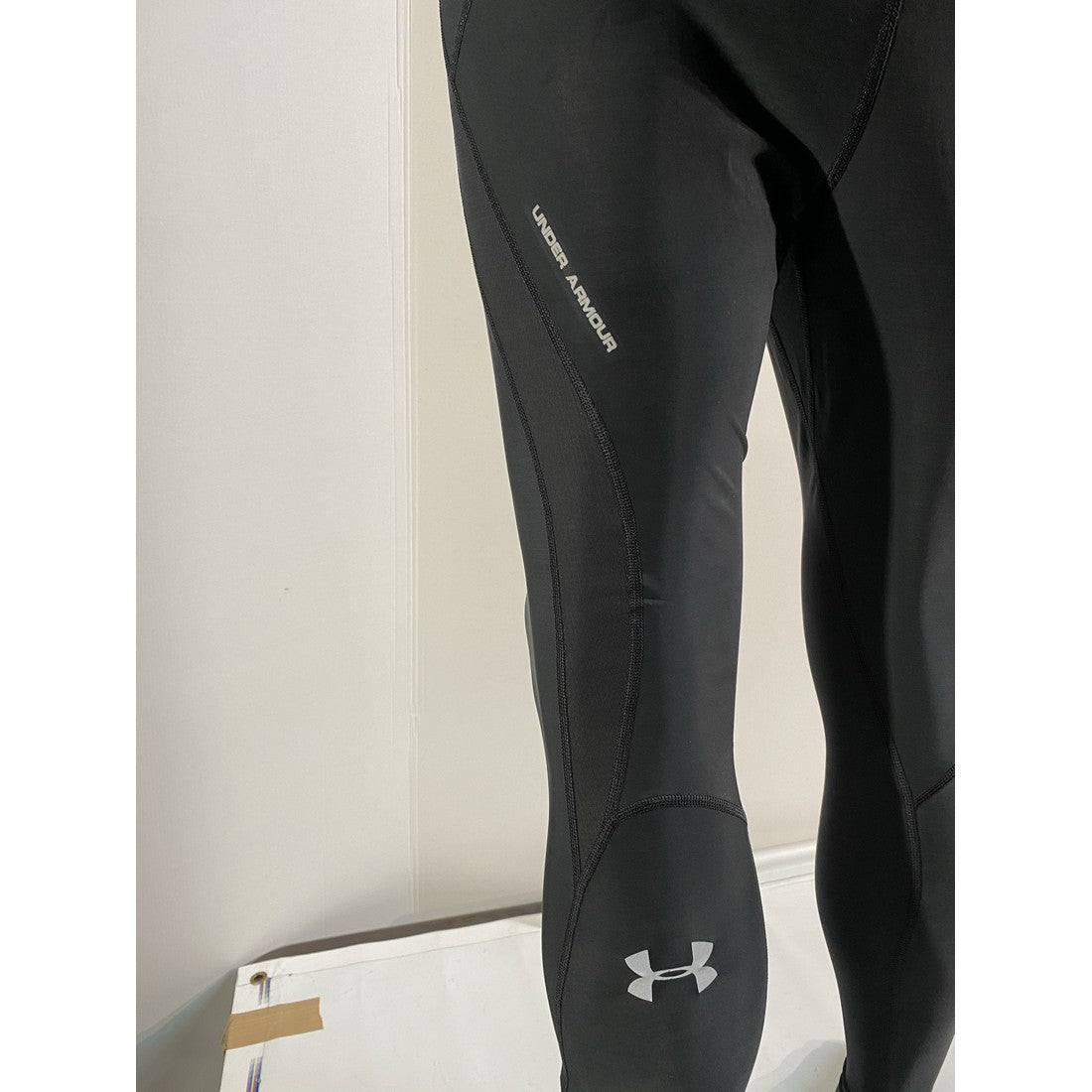 Legging técnico largo negro Compression Heatgear para hombre de Under Armour