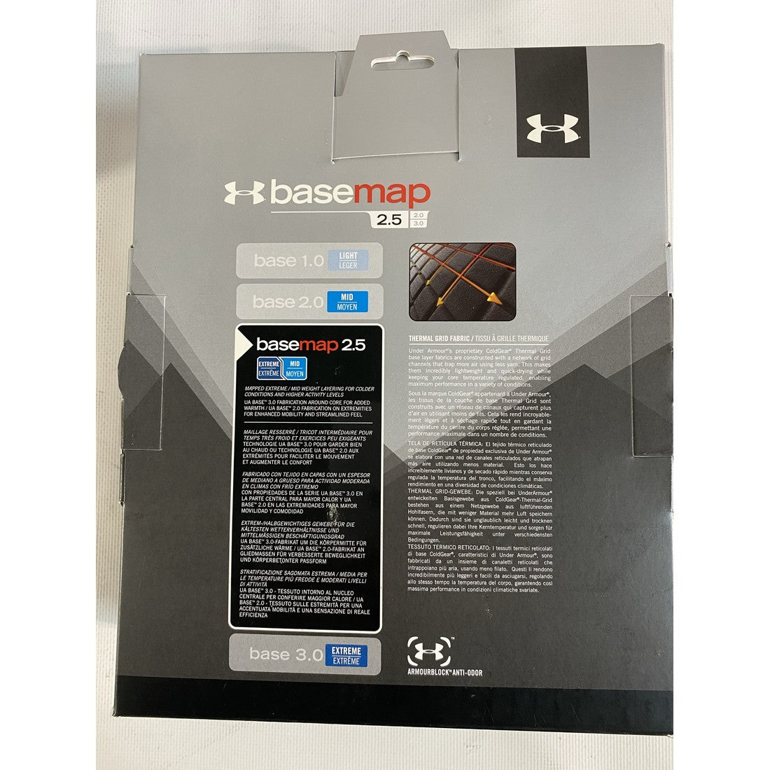 Camiseta termica tecnica de manga larga Base Map 2.5 para hombre de Under Armour