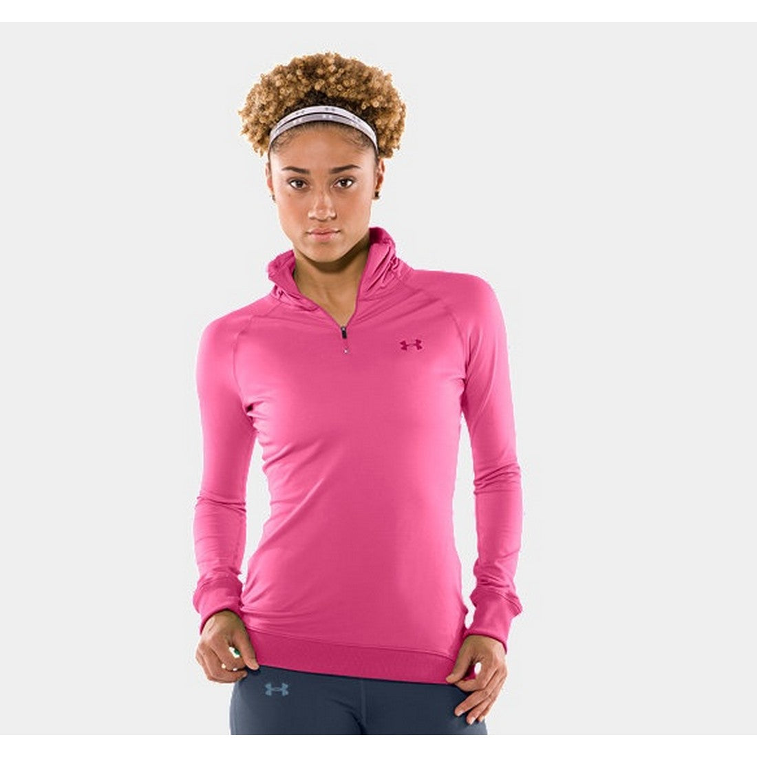 Camiseta termica tecnica con cremallera Catalyst en el cuello para mujer de Under Armour