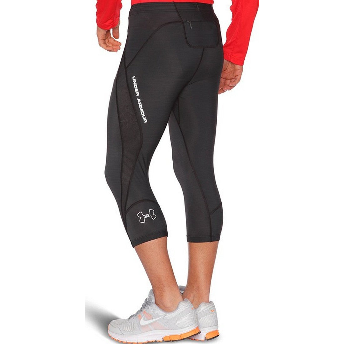 Legging técnico Capri (3/4) negro Compression Heatgear para hombre de Under Armour