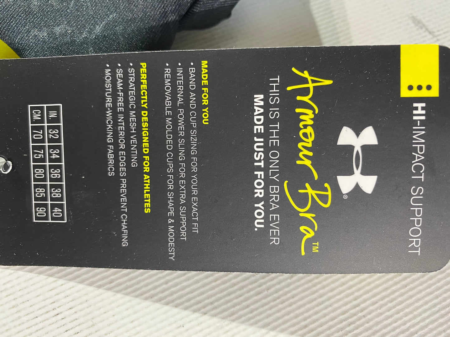 Sujetador deportivo de alto impacto Copa A de Under Armour