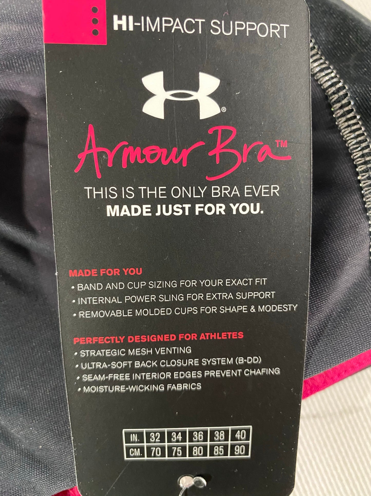 Sujetador deportivo de alto impacto Copa C de Under Armour