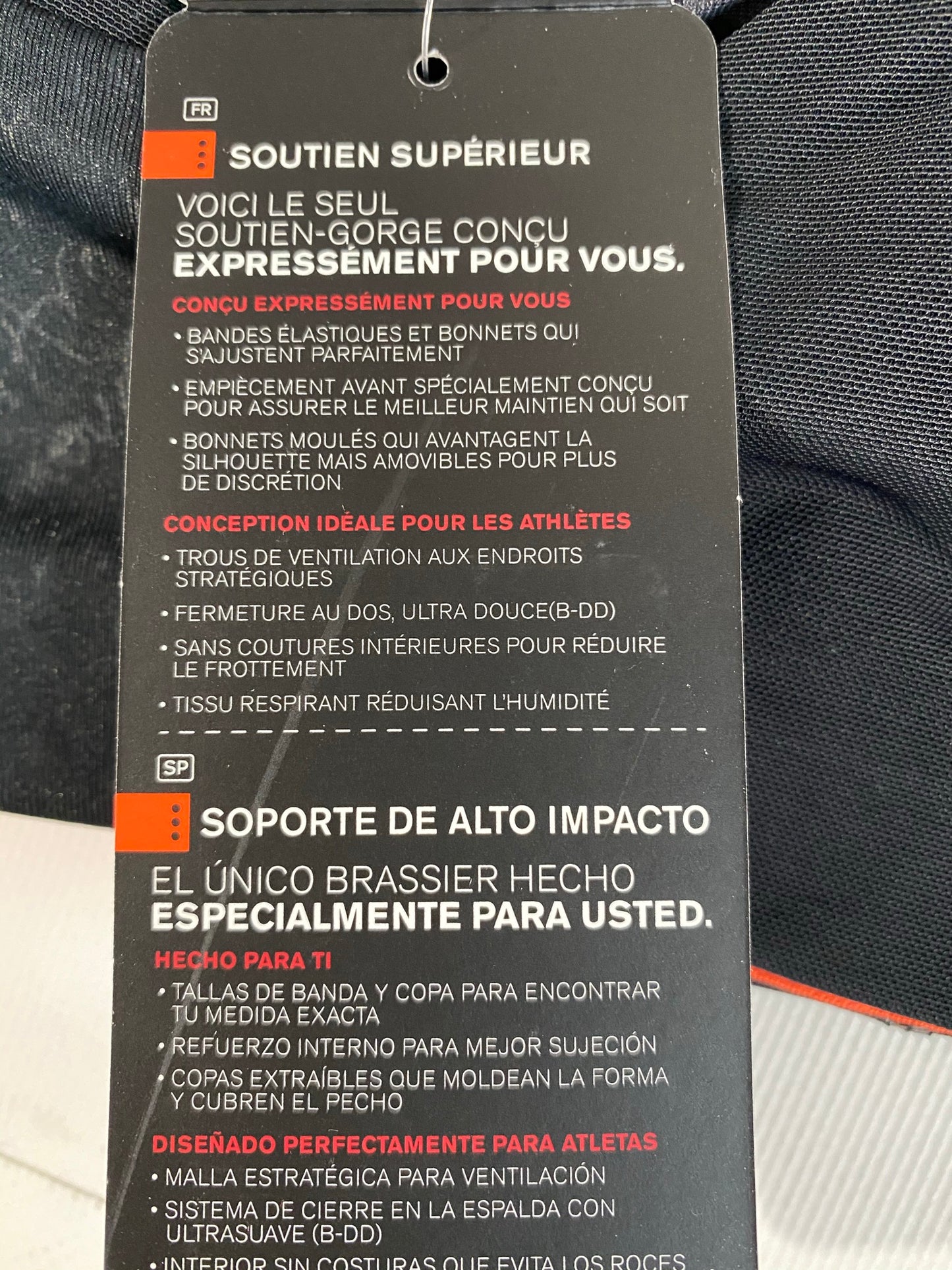 Sujetador deportivo de alto impacto Copa D de Under Armour