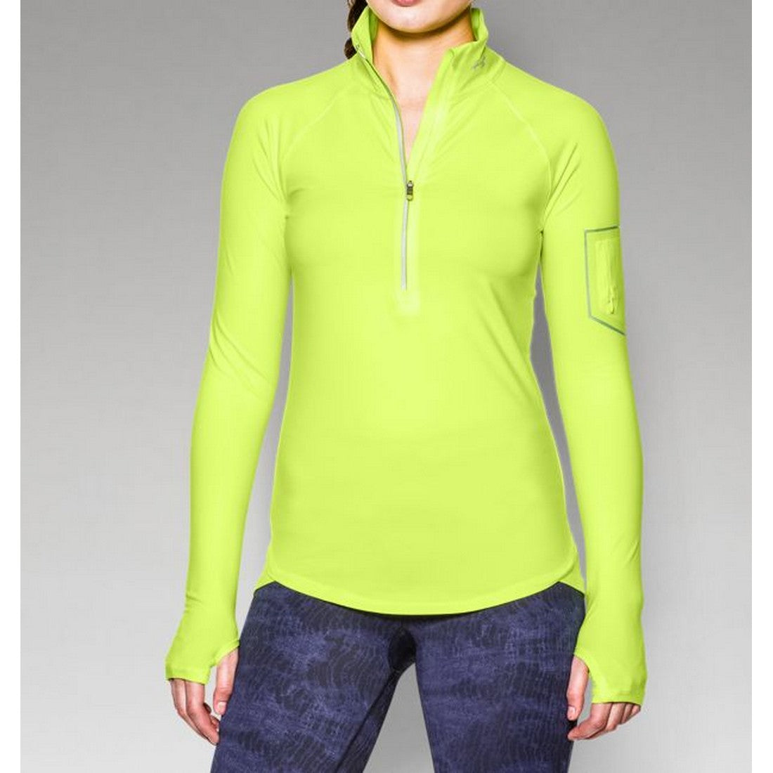 Camiseta termica con cremallera (1/2) y cuello alto para mujer de Under Armour