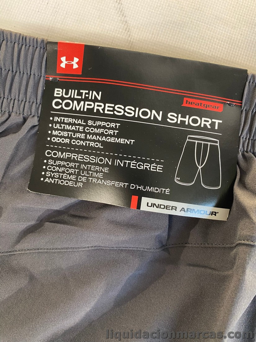 Pantalón corto (Short) de 6 pulgadas Revenant 2 en 1 para hombre de Under Armour)