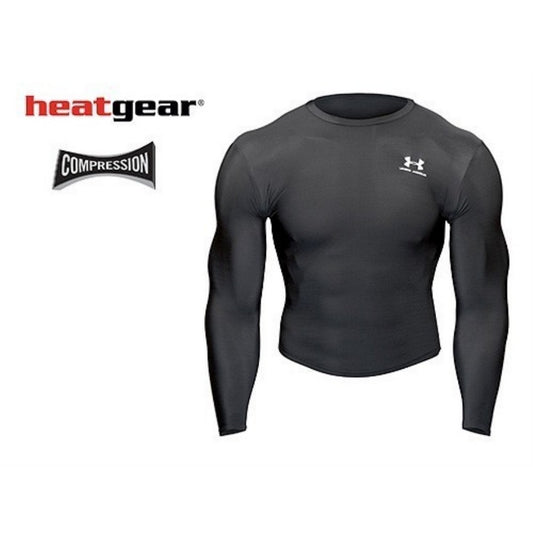 Camiseta técnica de manga larga negra para hombre de Under Armour