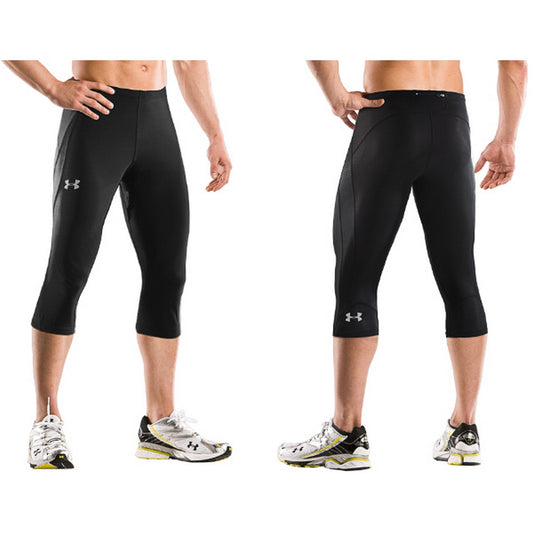 Legging técnico Capri (3/4) negro Compression Heatgear para hombre de Under Armour