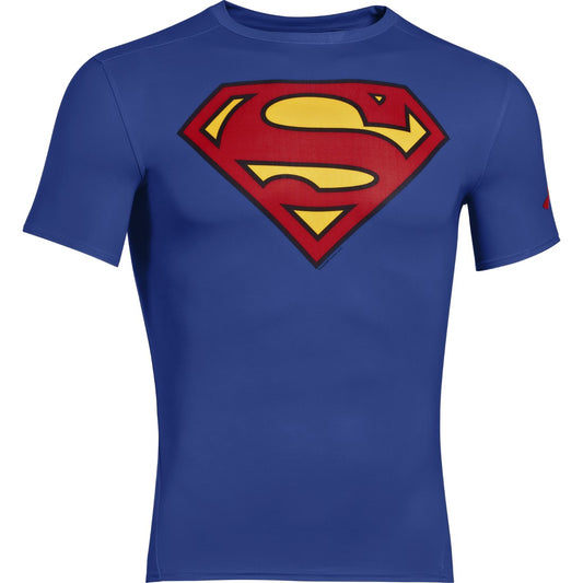 Camiseta de manga corta Compression Superman Alter Ego para hombre de Under Armour