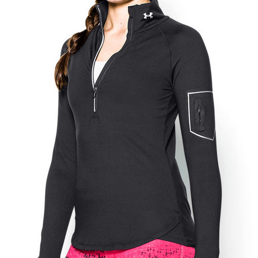 Camiseta termica con cremallera (1/2) y cuello alto para mujer de Under Armour